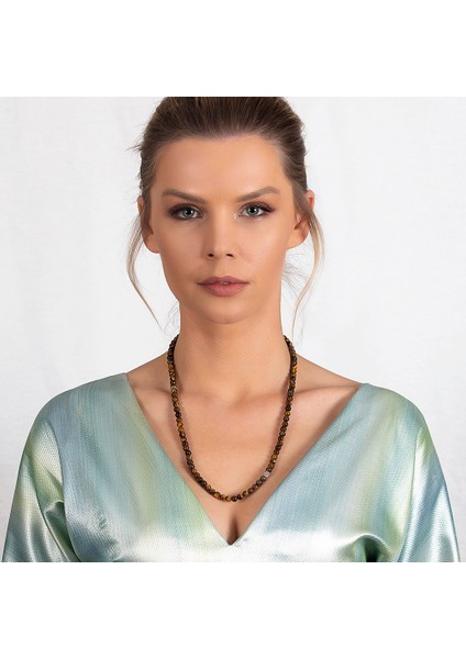 Hem Bileklik - Hem Kolye - Hem Tesbih 99LU Kaplangözü Doğaltaş Takı indirimleri