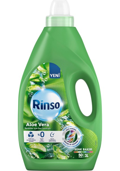 Sıvı Çamaşır Deterjanı Renkliler  Aloe Vera 3 L 50 Yıkama