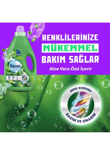 Sıvı Çamaşır Deterjanı Renkliler  Aloe Vera 3 L 50 Yıkama