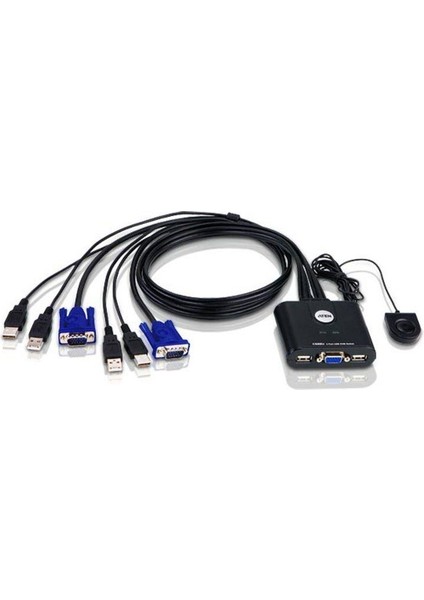 CS22U 2 Port Mini USB Kvm Switch+Kablo