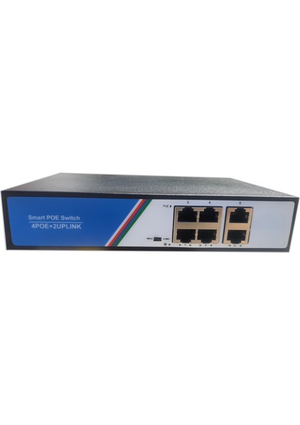 Apronx 4 Port 10/100 4+2 High Power 78W Poe Switch