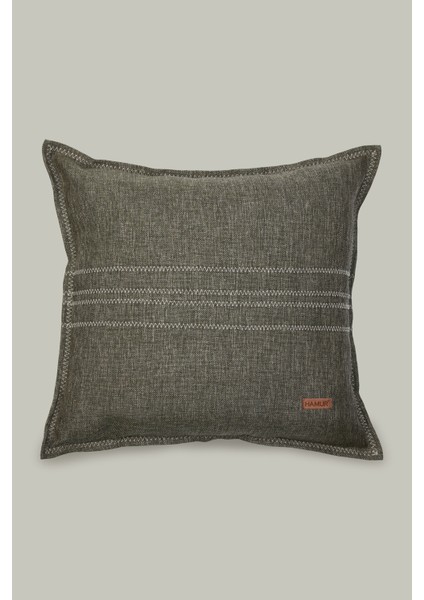 Etnik Vintage Işlemeli Dokuma Kırlent Kılıfı Boho Grain Haki modelleri