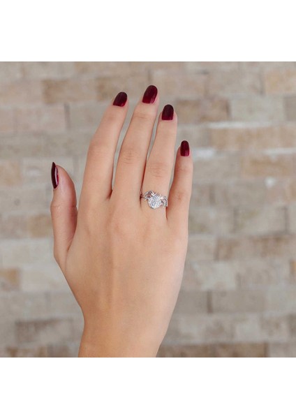 Zirkon Taşlı Spider Tasarım 925 Ayar Gümüş Bayan Yüzük modelleri