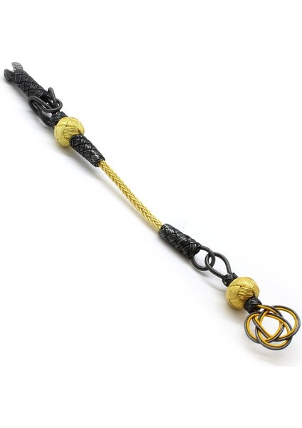 Sarı-Gri Renk 1000 Ayar Gümüş Kazaz Püskül (M-2)