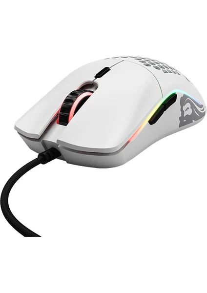 Model O Mouse Kablolu Mat Beyaz RGB Oyuncu Mouse GO-White