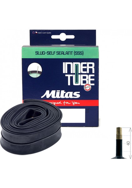 Iç Lastik - Mitas, Sıvılı, 28/29X1.50-2.10, Av-40