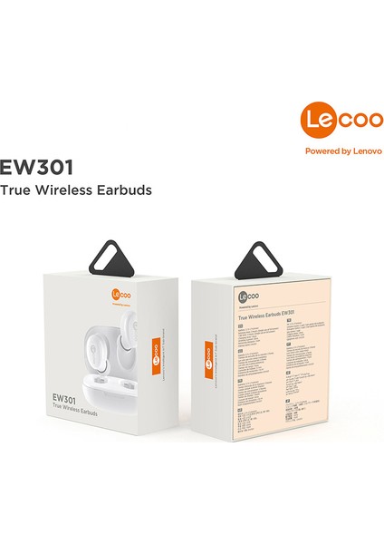 EW301 Bluetooth 5.0 Kablosuz TWS Mikrofonlu Kulak İçi Kulaklık Beyaz