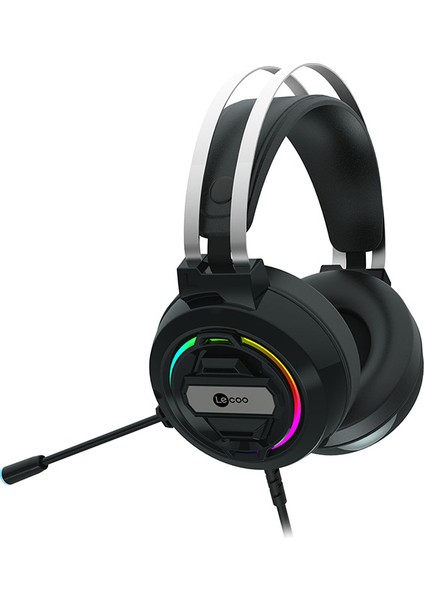 Lenovo Lecoo HT401 3.5mm Jack+ USB Kulak Üstü RGB LED Aydınlatmalı Kablolu Gaming Kulaklık Siyah