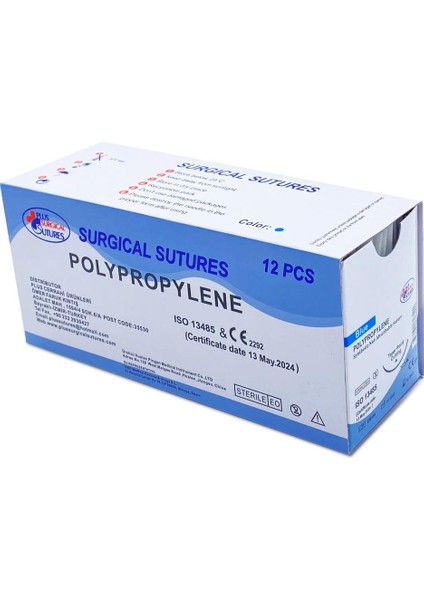 Emilemeyen Polypropylene Iplik Usp 1 40 mm Keskin 3/8 75 cm 12'li Paket fiyatları