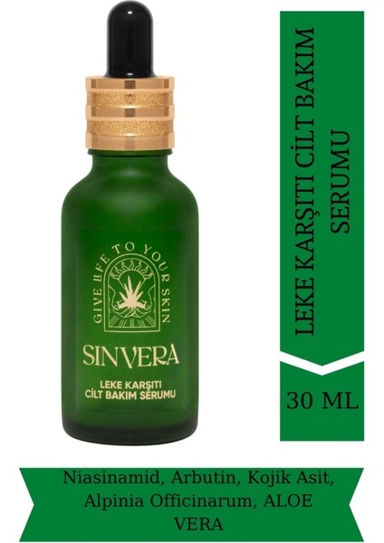 Leke Karşıtı Cilt Bakım Serumu 30 Ml, Niasinamid, Arbutin, Kojik Asit, Aloe Vera, Alpinia O. fiyatları