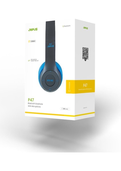 Bluetooth Kulaklik P47 Mikrofonlu Micro Sd Okuyuculu Mavi fırsatları