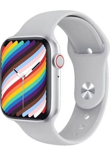 Watch 7 Pro Plus SW17 2023 Yeni Akıllı Suya Dayanıklı Bluetooth Çağrı Beyaz