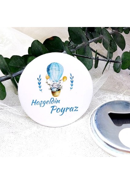 15 Adet Balonlu Ayıcık Metal Yenidoğan Açacak Magnet