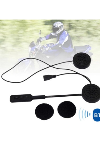Bluetooth 5.0 Şarj Edilebilir Eller Serbest Motosiklet Kulaklık Kask Kulaklık