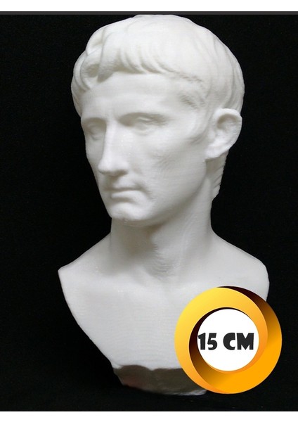 Augustus Büst 15 cm Roma Imparatoru modelleri