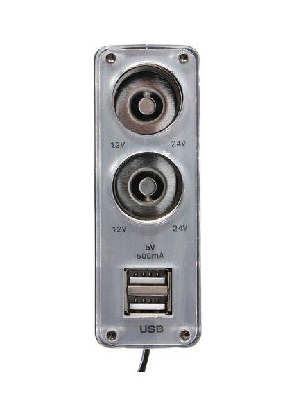 Araç Çakmak Çoklayıcı 2 Çakmak 2 USB Çoğaltıcı Araba Soket fiyatları