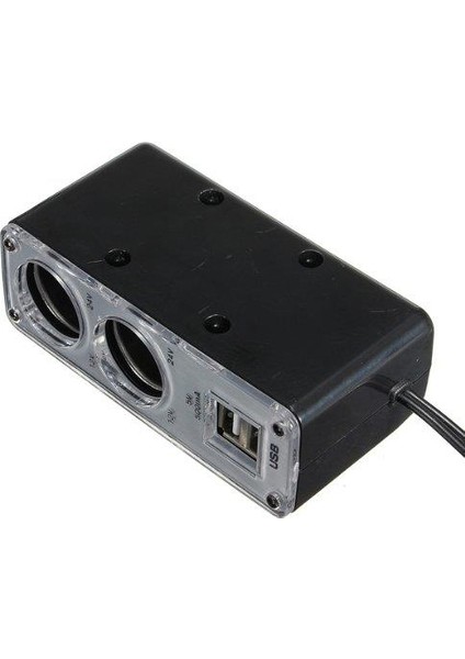 Araç Çakmak Çoklayıcı 2 Çakmak 2 USB Çoğaltıcı Araba Soket modelleri