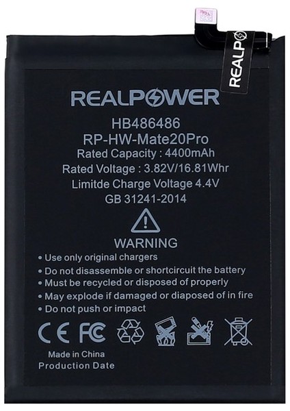 Huawei P30 Pro Uyumlu Yüksek Kapasiteli Batarya Pil 4400MAH