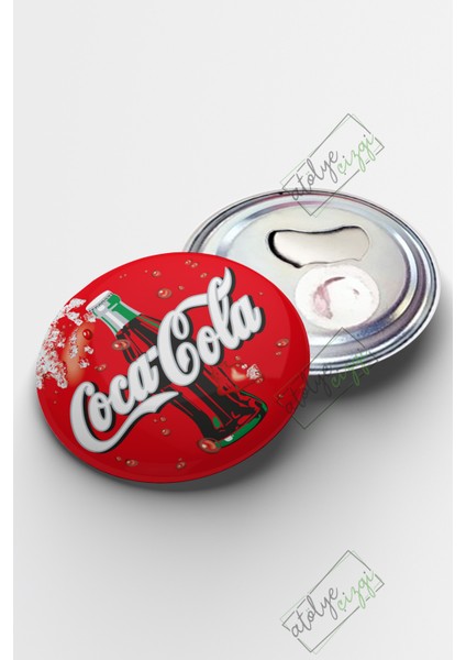 8li Retro Coca Cola Magnet Açacak 58MM