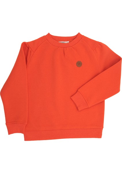Kız Çocuk Recycle Orange Sweatshirt - Reborn