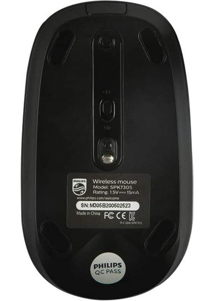 SPK7305 2.4ghz Siyah 800/1000/1200/1600DPI Kablosuz Mouse