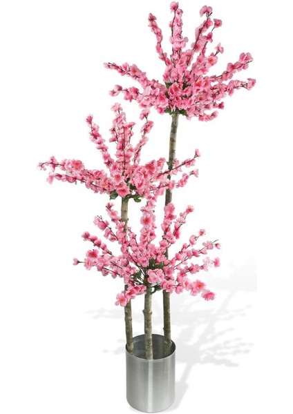Yapay Ağaç 3 Katlı Japon Kiraz Çiçeği Bahardalı Ağacı Sakura Çiçeği Pembe 180CM