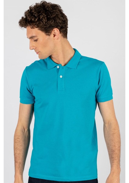 Slim Fit Dar Kesim Düz Polo Yaka Erkek T-Shirt fiyatları