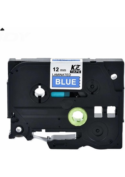 Pp Brother TZE-535 12 Mmx Mavi Üzerine Beyaz Laminasyonlu Etiket Muadil