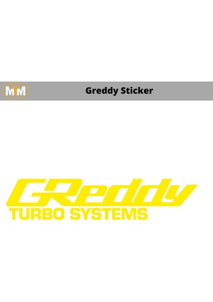 Greddy Oto Sticker 15 cm