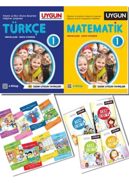 1. Sınıf Matematik - Türkçe +Oku Anla Yanıtla +Akıcı Okuma (4 Kitap) 2023 MÜFREDATTIR