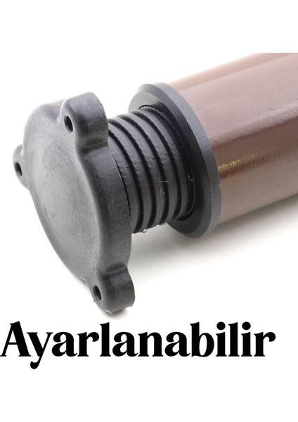 Ayarlanabilir Mobilya Kanepe Baza Koltuk Metal Destek Yükseltici Ayağı Destek Kahve Ayak 15cm 5 Adet