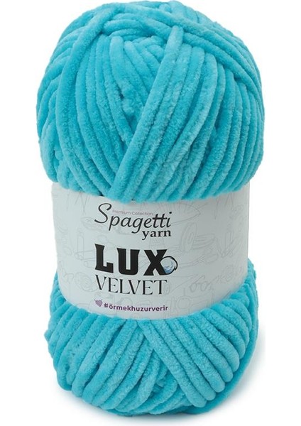 Lux Velvet Turkuaz Kadife El Örgü Ipliği