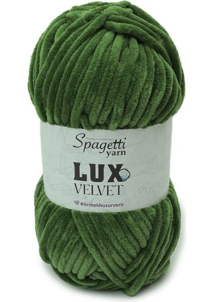 Lux Velvet Yağ Yeşil Kadife El Örgü Ipliği