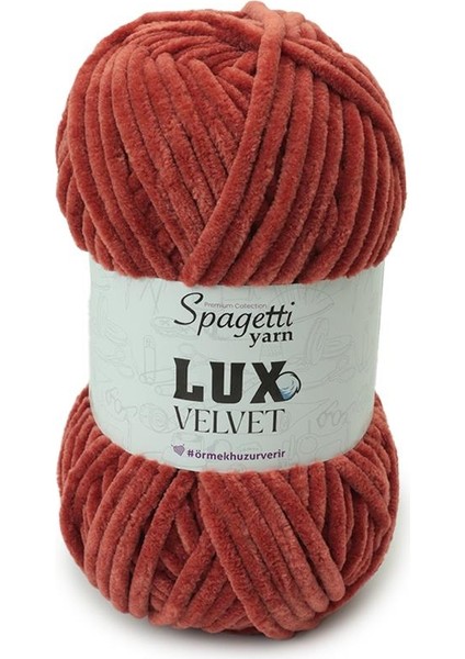 Lux Velvet Kiremit Kadife El Örgü Ipliği