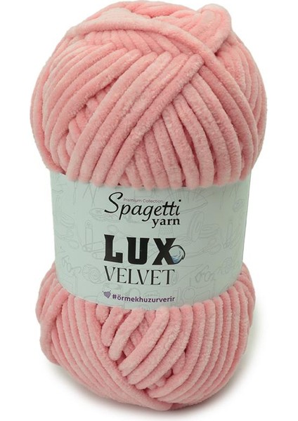 Lux Velvet Soft Pembe Kadife El Örgü Ipliği