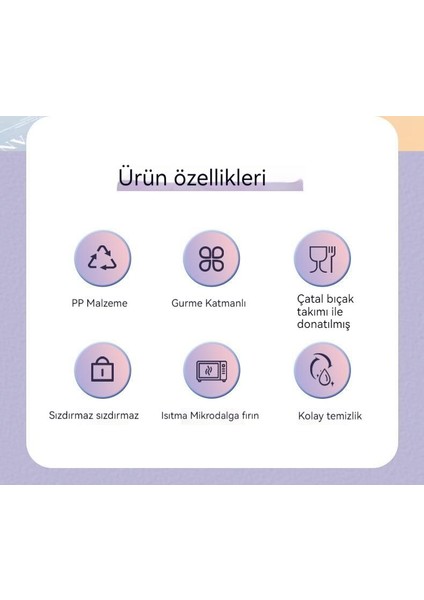 Kampüs Kamp Çift Askılı Öğle Yemeği Kutusu (Yurt Dışından)