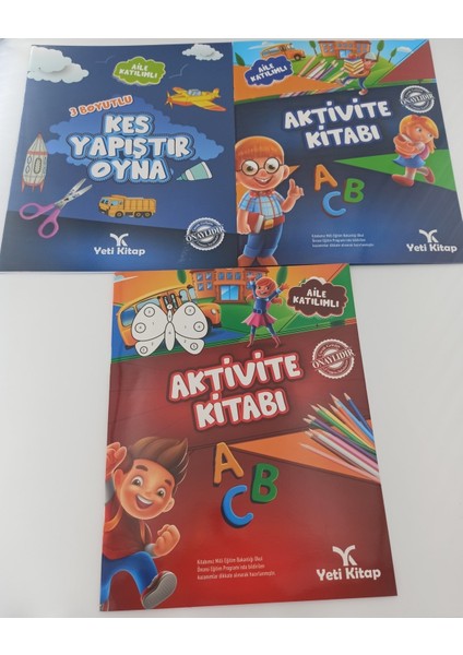 3-6 Yaş Ilkokul Okul Öncesi Etkinlikler Setim (3 Lü Set)