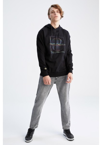 Coool Boxy Fit Kapüşonlu Sweatshirt X9422AZ22AU indirimleri