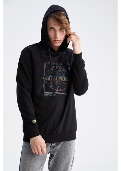 Coool Boxy Fit Kapüşonlu Sweatshirt X9422AZ22AU