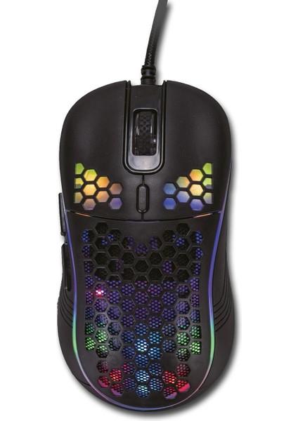 Sparrow 6400 Dpi Rgb Ledli Makrolu Oyuncu MOUSE+70X30 Gaming Mousepad