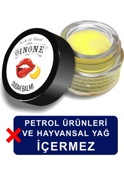Nemlendirici Dudak Bakım Kremi Muz Dudak Koruyucusu