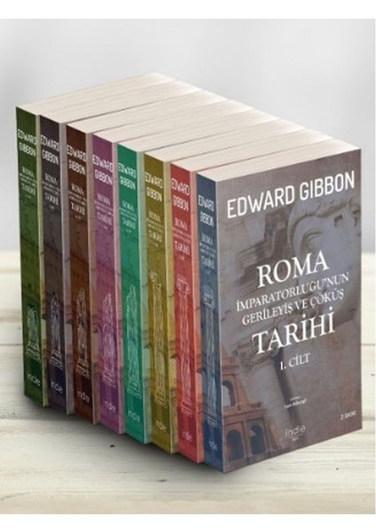 Roma Imparatorluğu’nun Gerileyiş ve Çöküş Tarihi 8 Cilt Bir Arada - Edward Gibbon