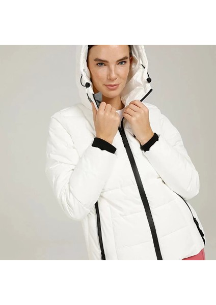 SN31 Apreski Coat Bayan Mont - Beyaz