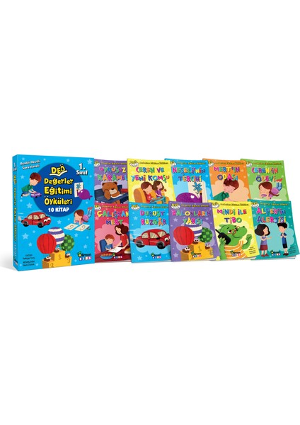 DEÖ Değerler Eğitimi Öyküleri 1. Sınıf (10 Kitap Takım) fiyatları