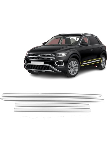 VW T-Roc Makyajlı Krom Yan Kapı Çıtası 4 Parça 2021 Üzeri fiyatları
