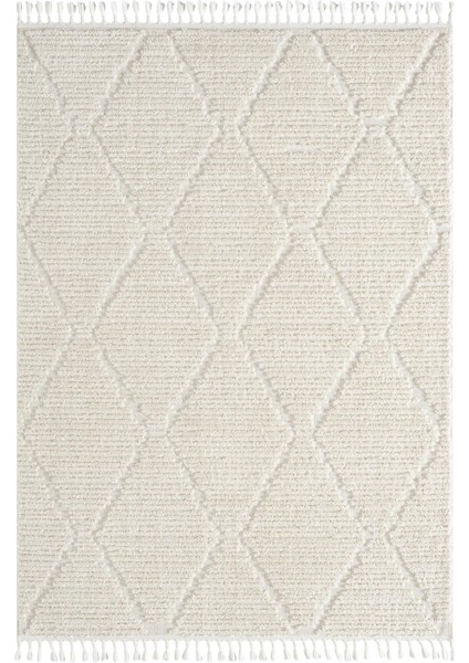 Bilbao - Bright White Modern İskandinav Krem Halı fiyatları