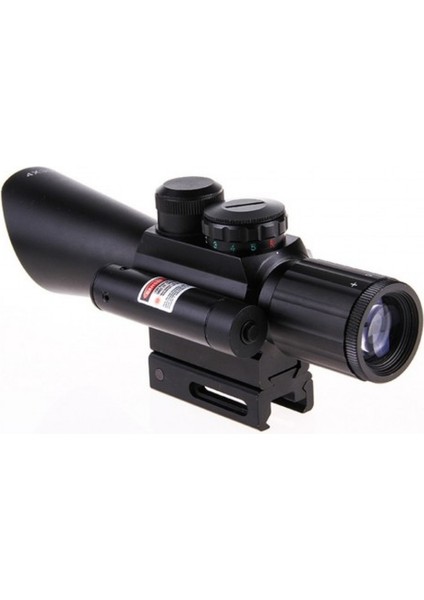 Nikula 4X30 Tüfek Dürbünü Çift Işıklı Lazerli M7