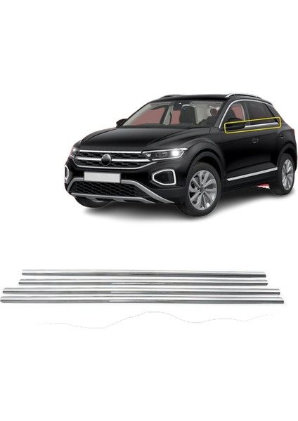Vw T-Roc Makyajlı Krom Cam Çıtası 4 Prç. 2021 Üzeri fiyatları