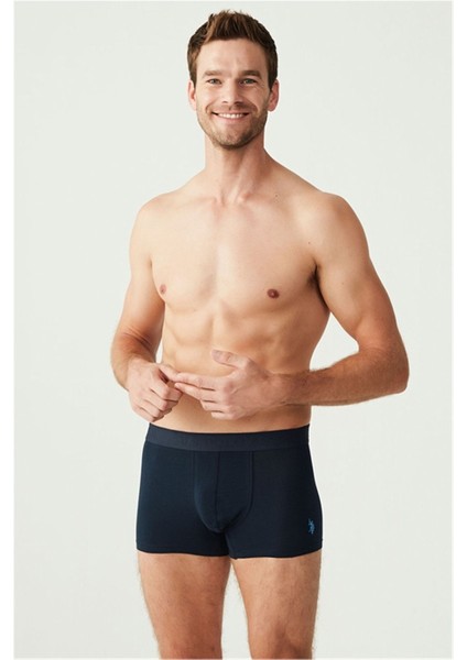 80256 Erkek 3'lü Boxer-Indigo&lacivert&indigobaskılı Xxl
