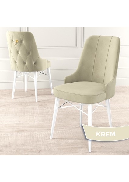 Concept Are Serisi, Mdf 80X132 Açılabilir Beyaz Mermer Desen Mutfak Masa Takımı, 4 Sandalye Gold Halkalı fırsatları
